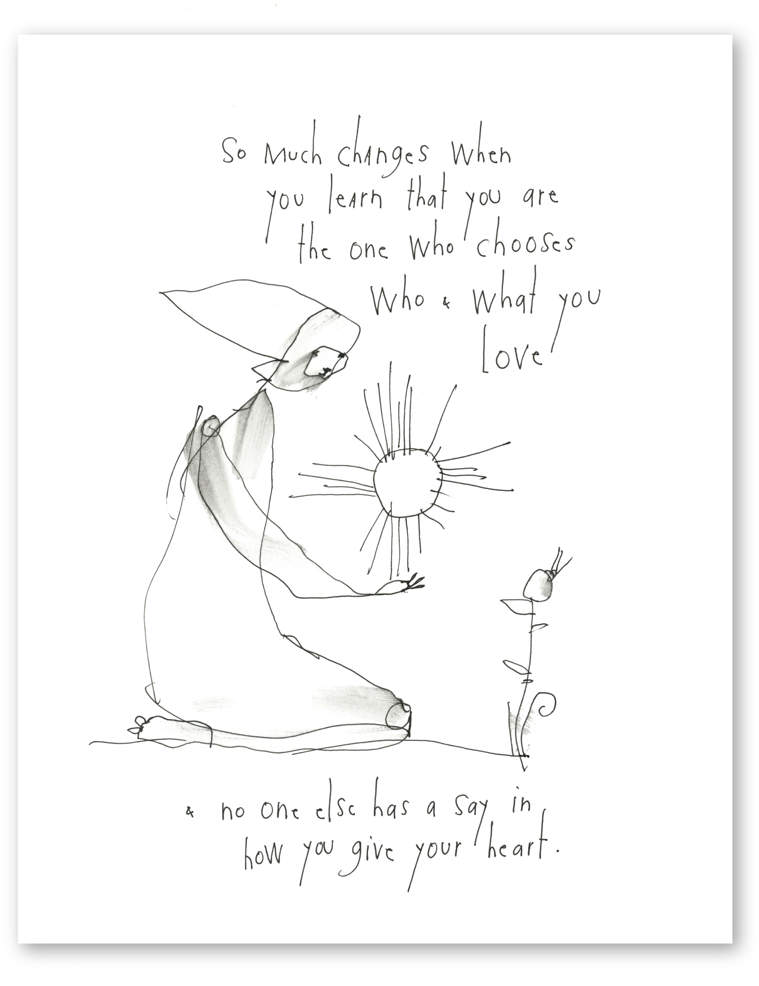 heart gift art print