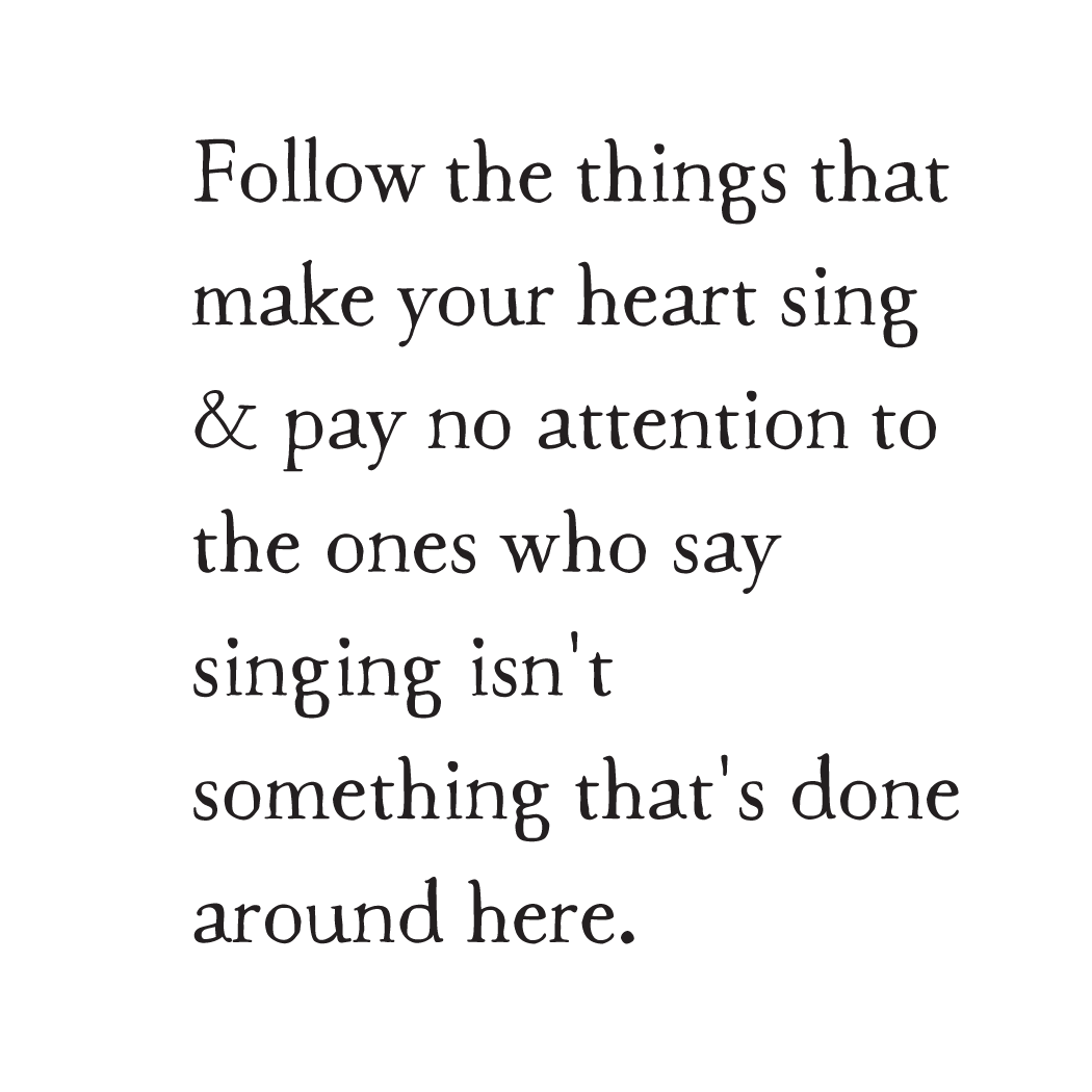 heart songs art print flying edna