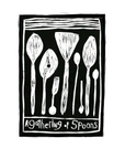 special: gathering of spoons art print