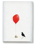 greeting card 6 pack: miranda the curious crow