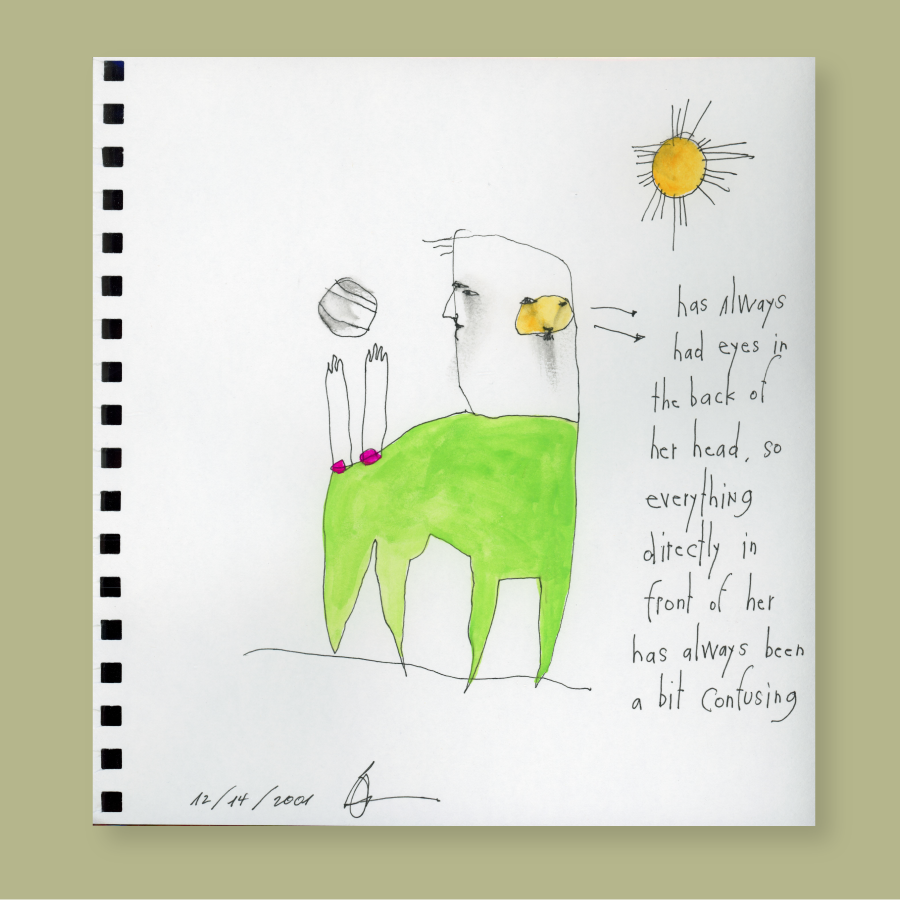 original watercolor: 'mixed messages'