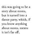 mom party art print