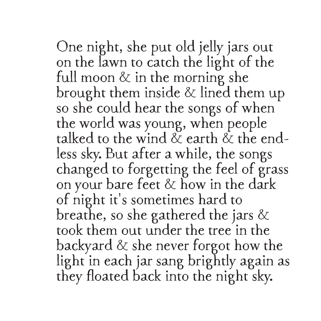 moonlight in jars art print