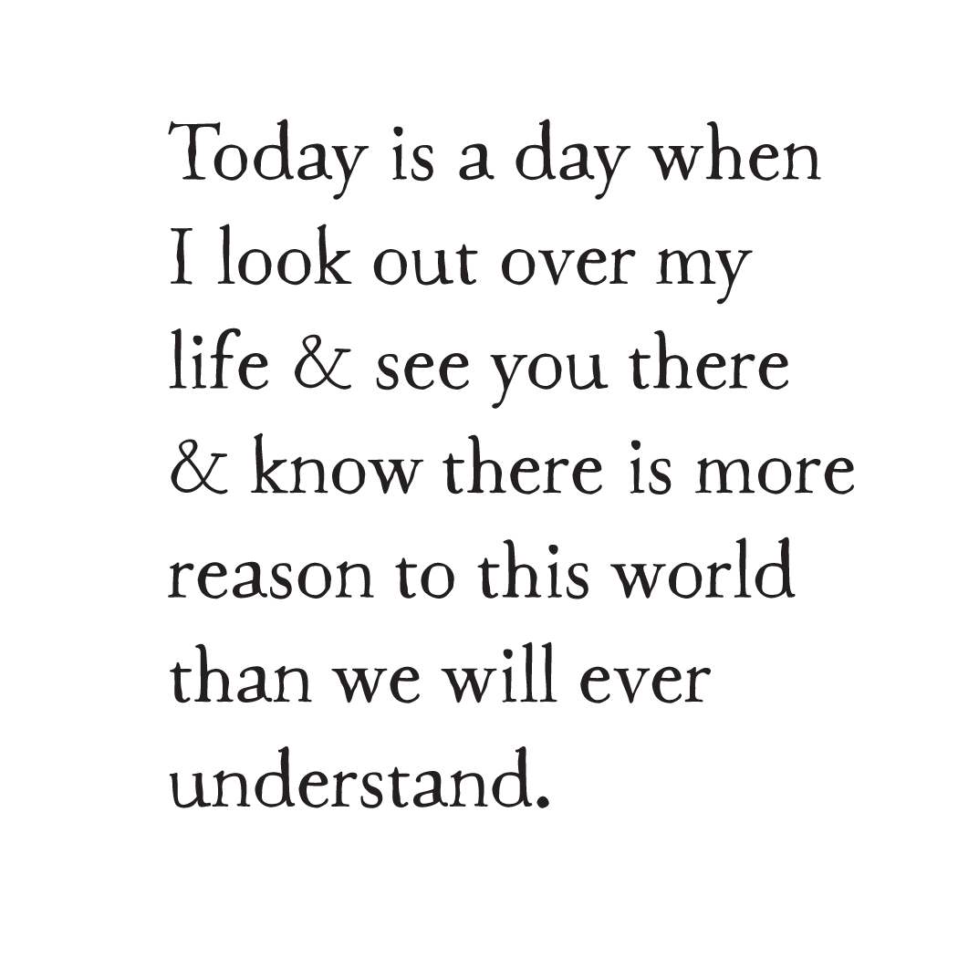 greeting card: more reason