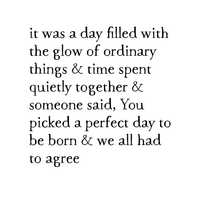 perfect day art print