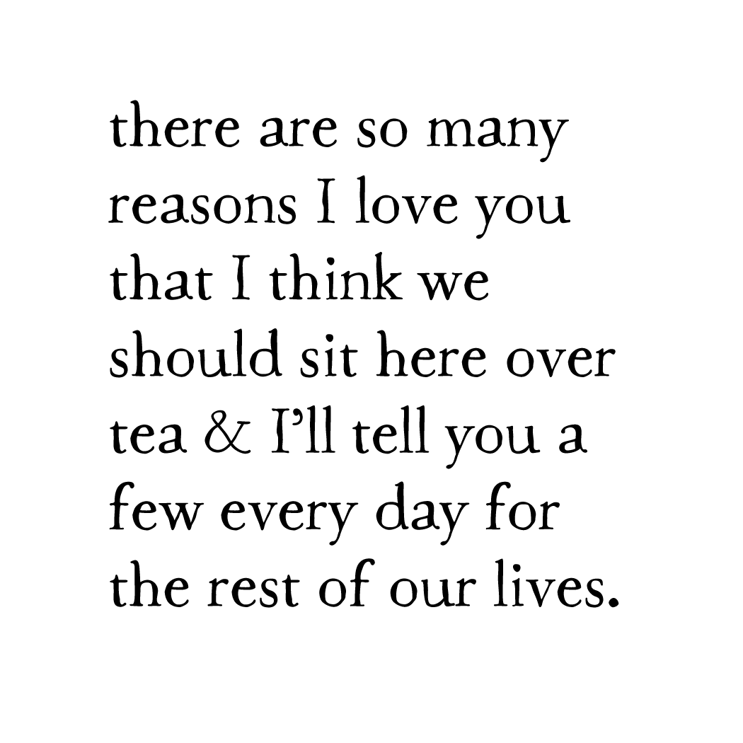 reasons for tea artprint