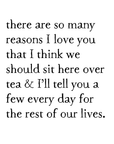 reasons for tea artprint