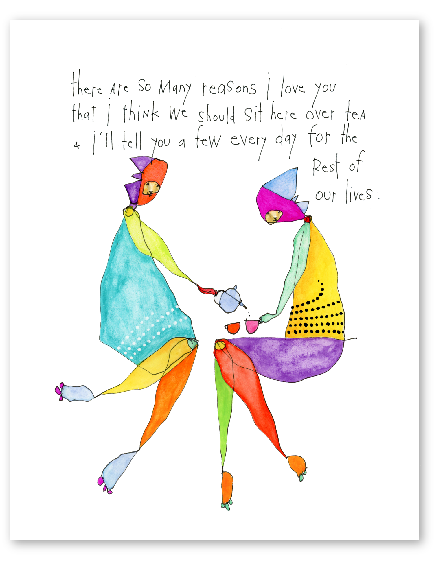 reasons for tea artprint