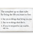 rules for living storyblock