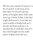 sea glass art print