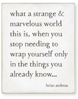 strange & marvelous storyblock