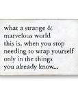 strange & marvelous storyblock