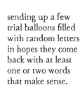 trial balloons art print