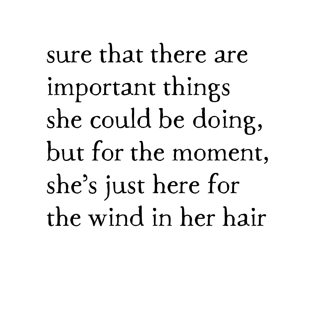 wind in her hair art print