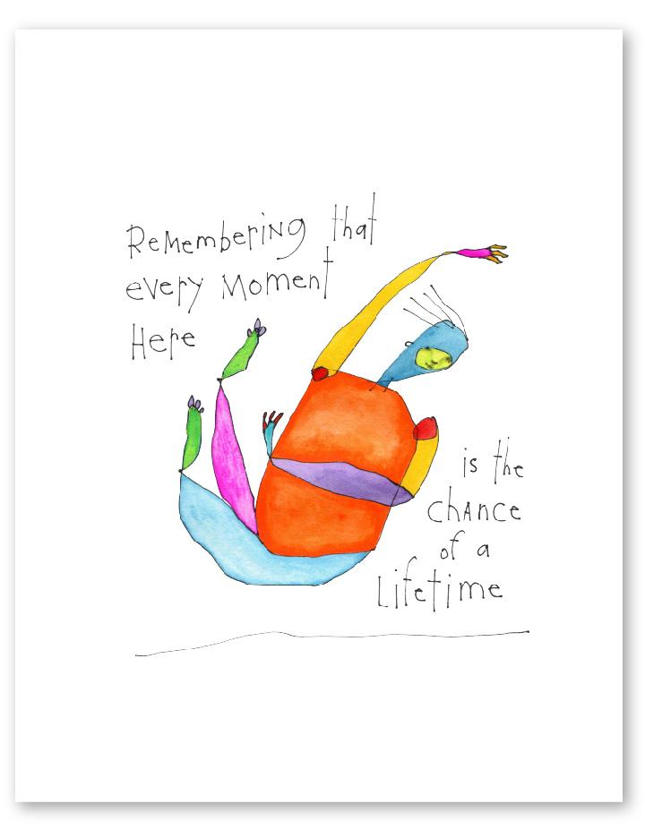 chance of a lifetime art print