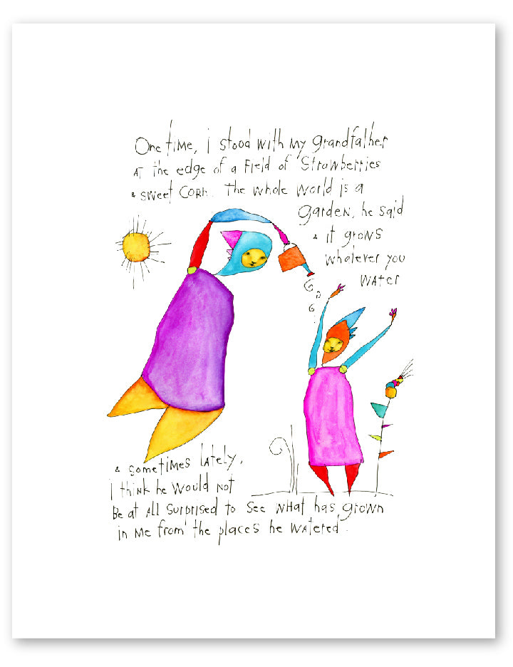 garden tips art print