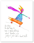 good attitude art print