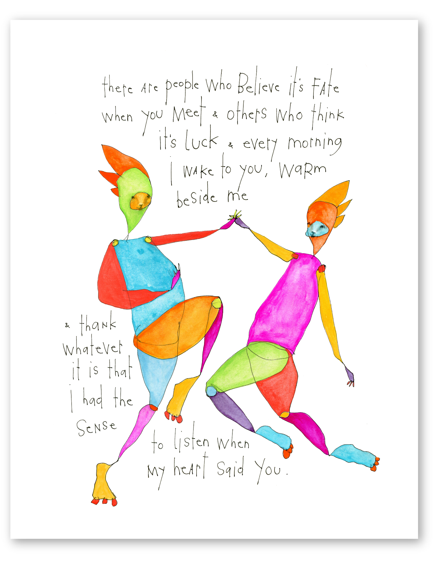 heart sense art print