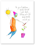 joy walk art print