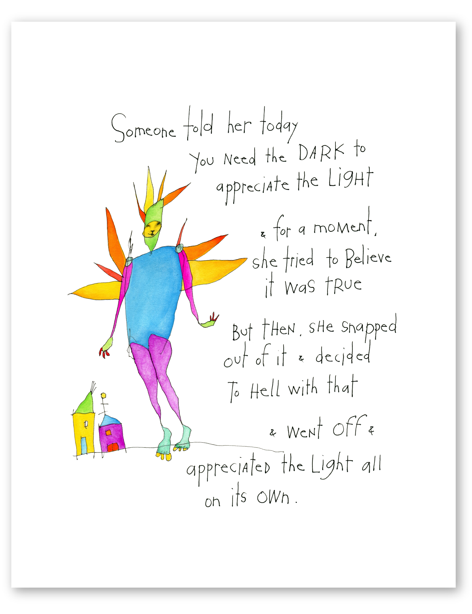 light switch art print