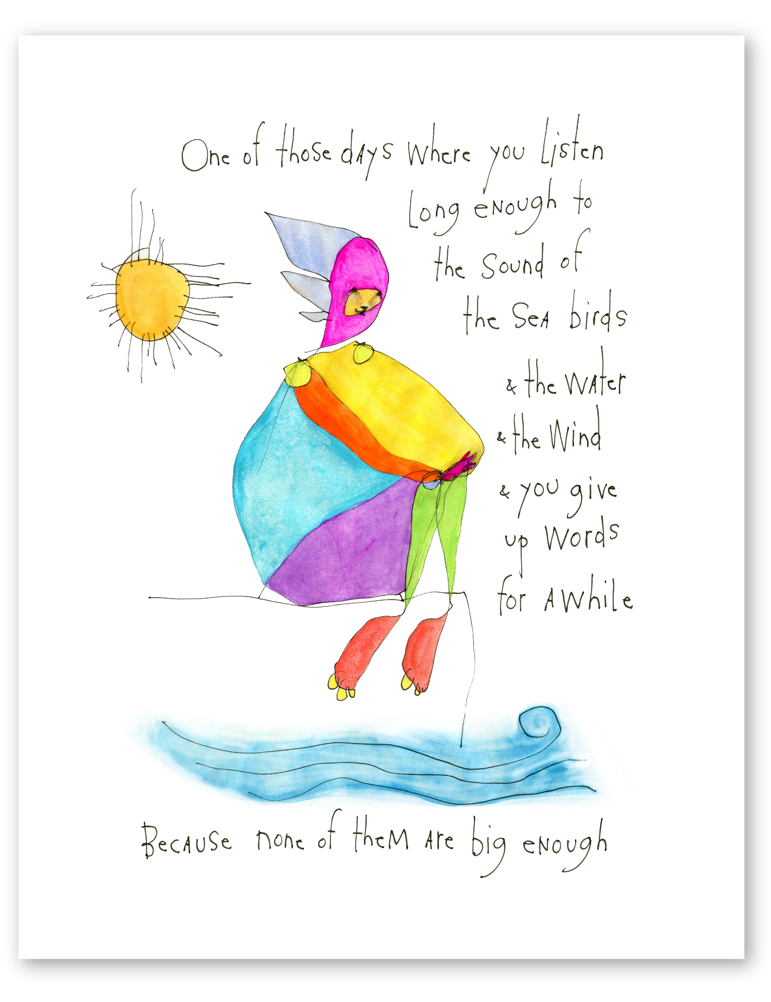 listen long art print