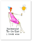 permanent to-do list art print