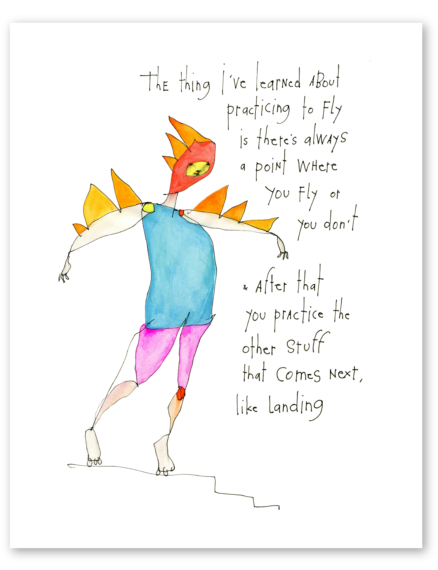 practice of flight art print