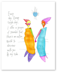 prayer of thanks art print
