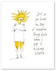ray of sunshine art print
