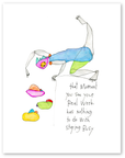 being busy art print