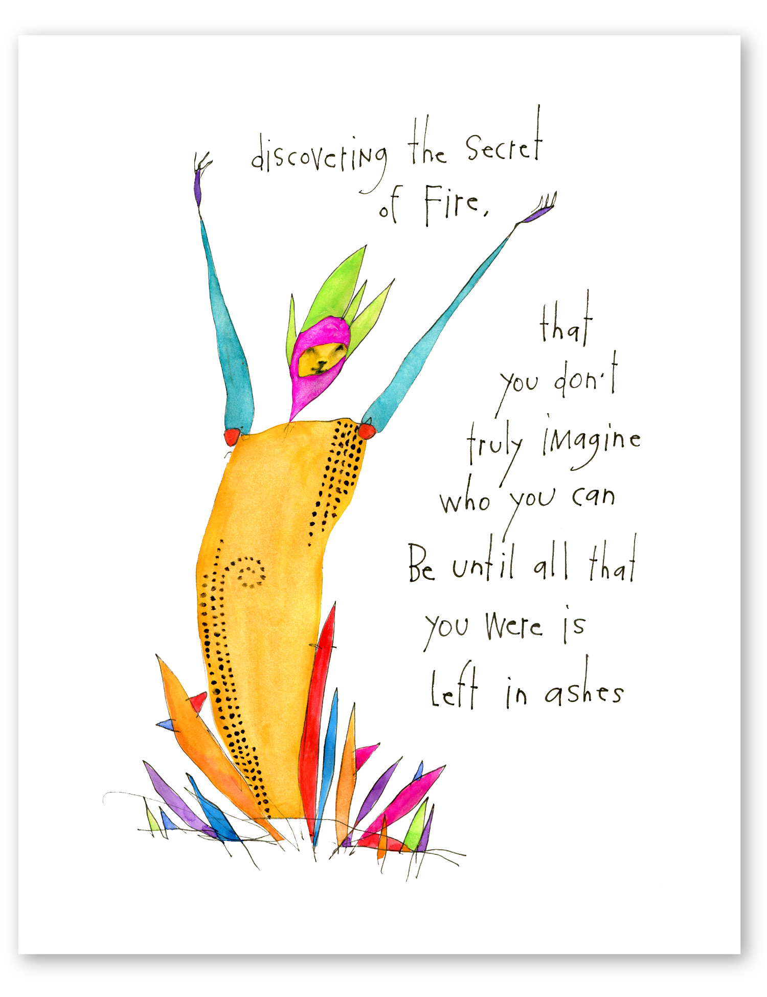 secret of fire art print