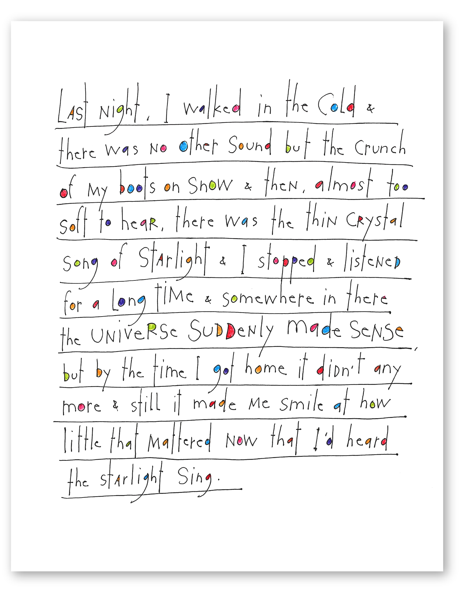 song of starlight art print