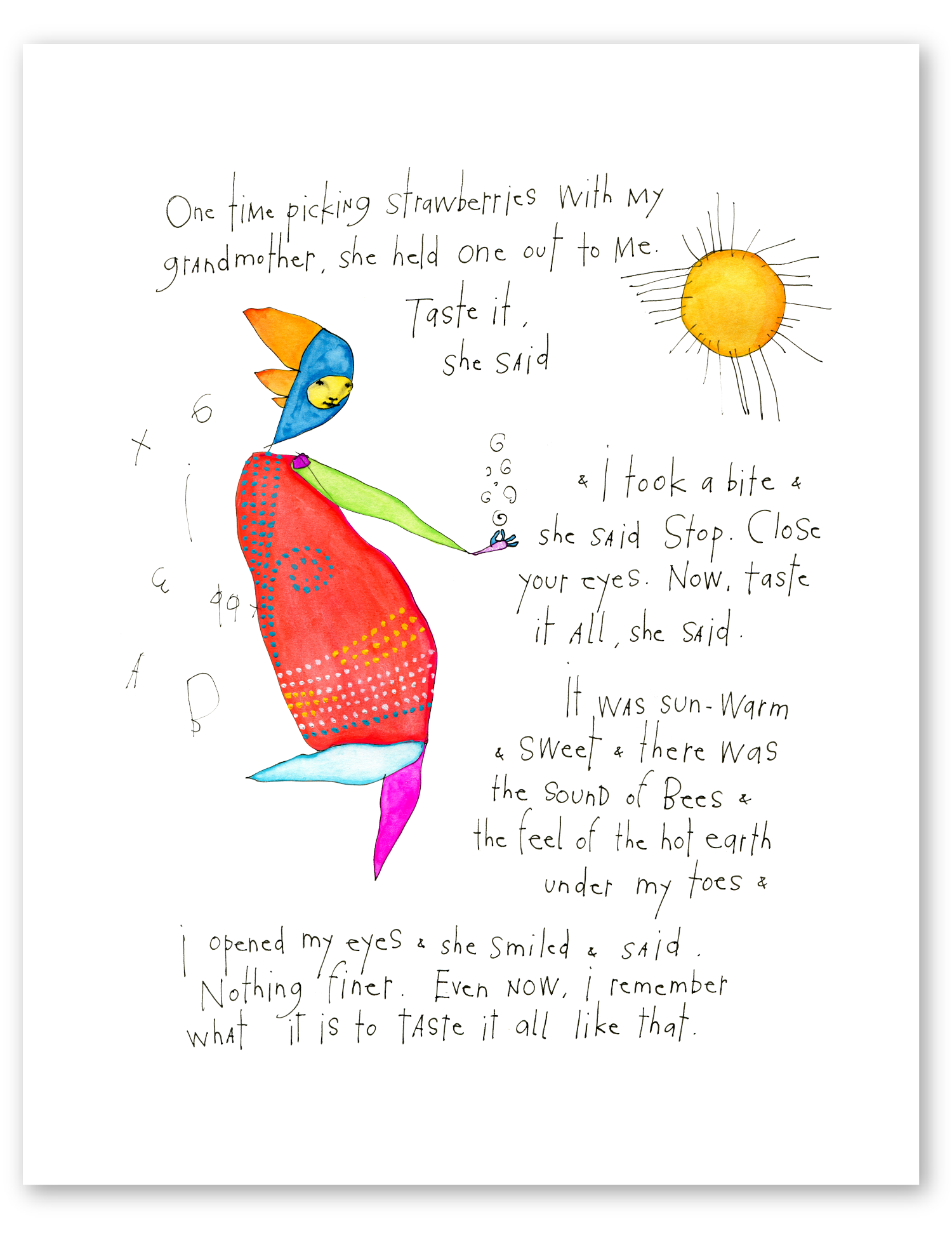 taste it all art print