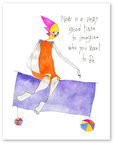 a very good time art print
