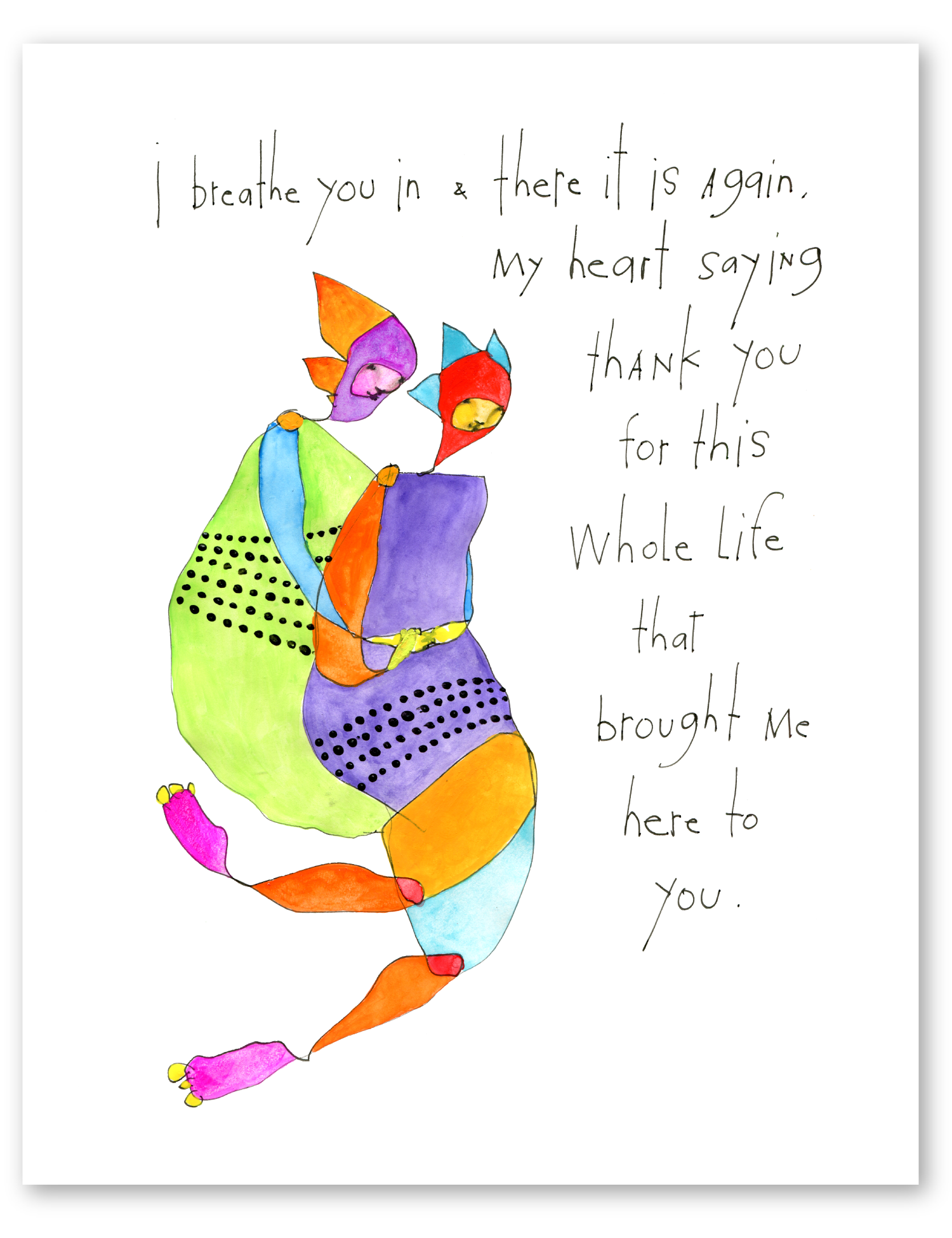 breathe in art print