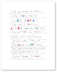 children & dogs art print