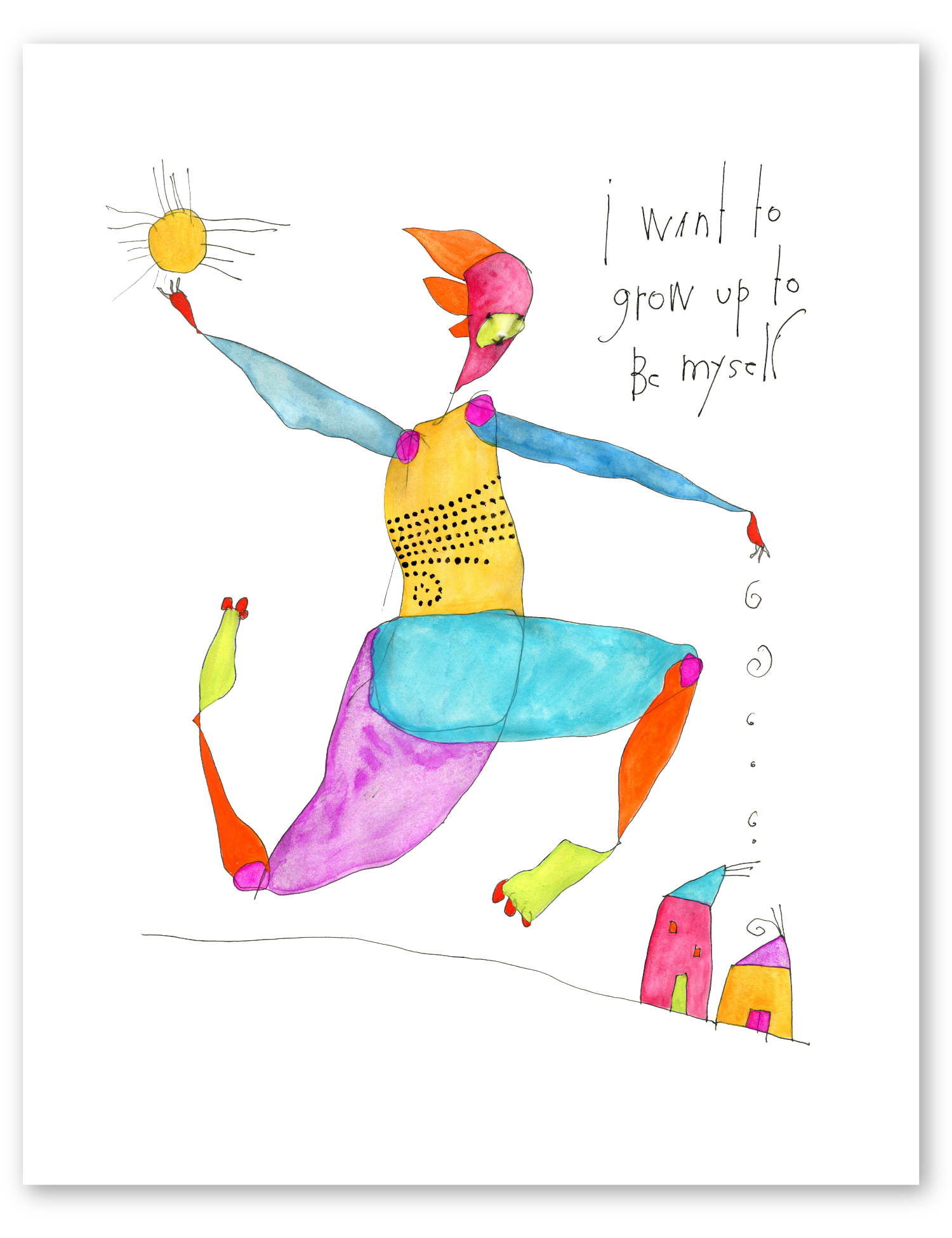 clear goal art print