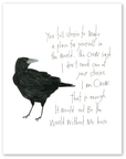 crow stories art print
