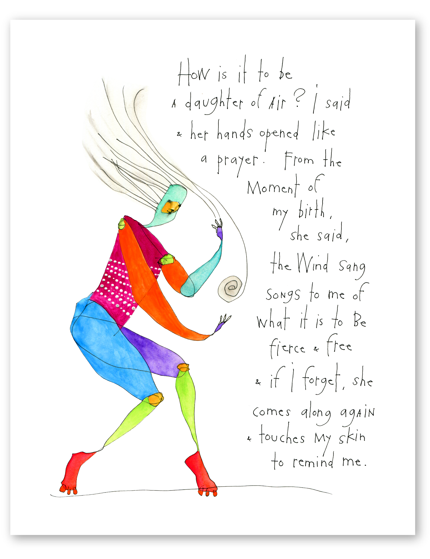 daughter of air art print