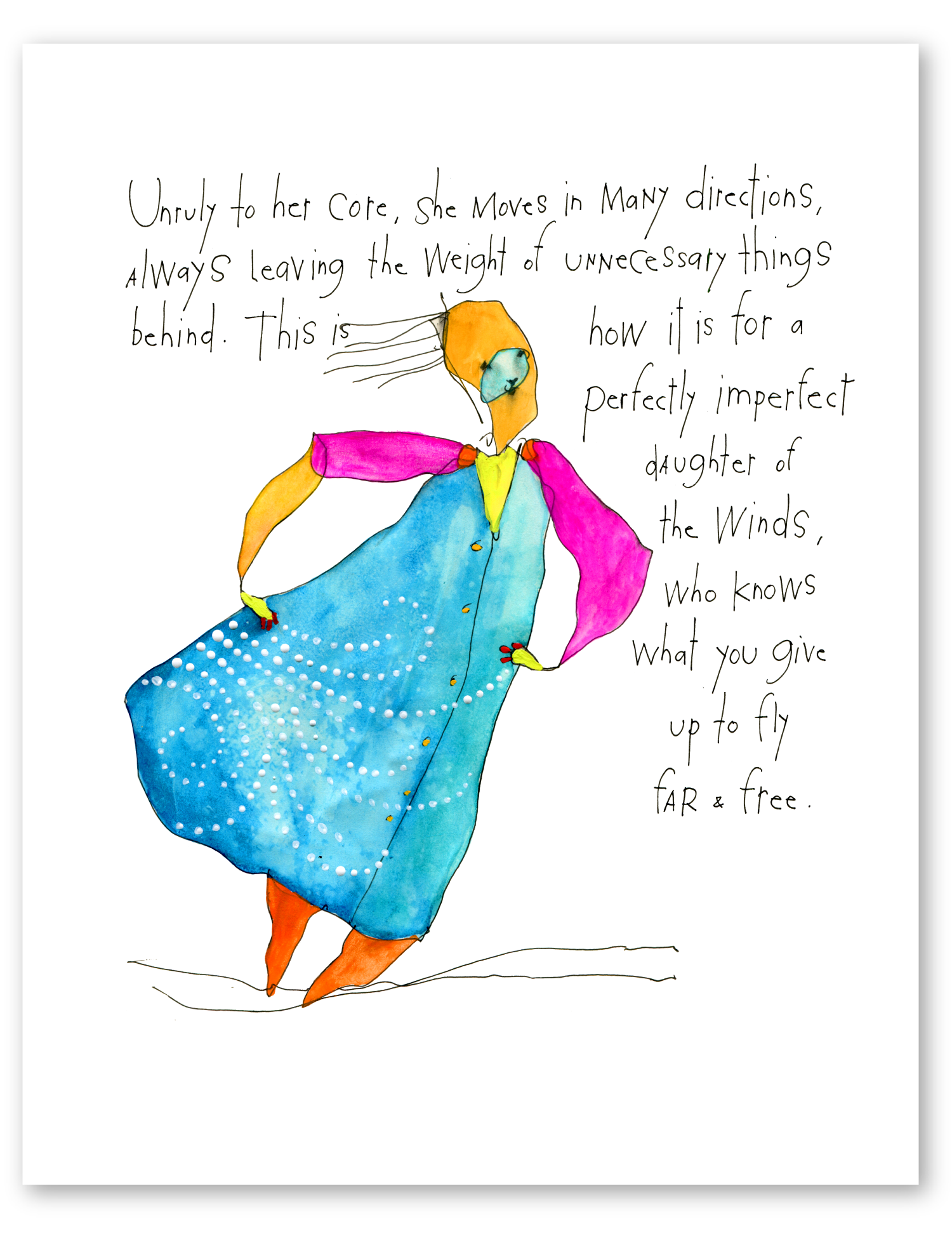 daughter of the winds art print