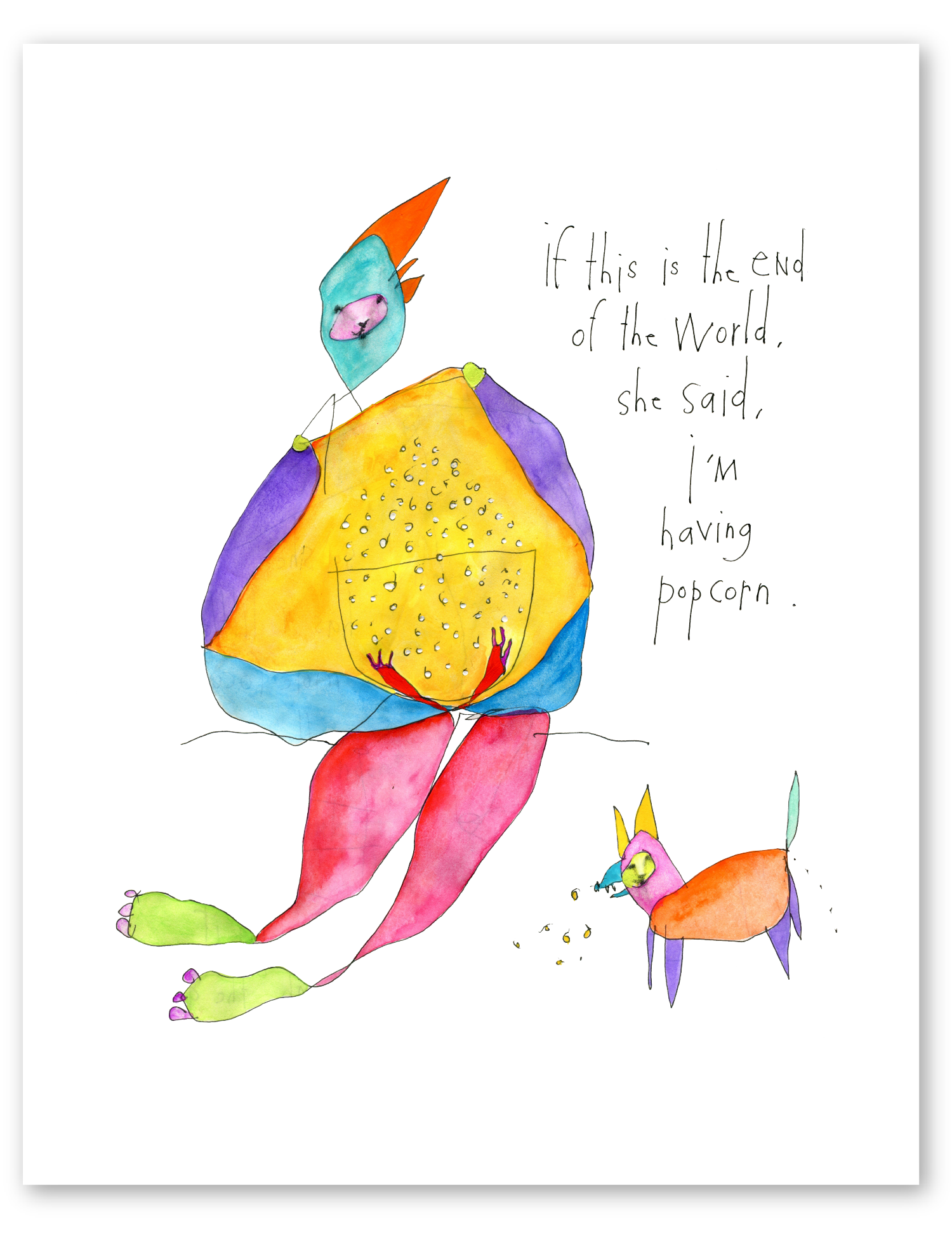 end of the world art print