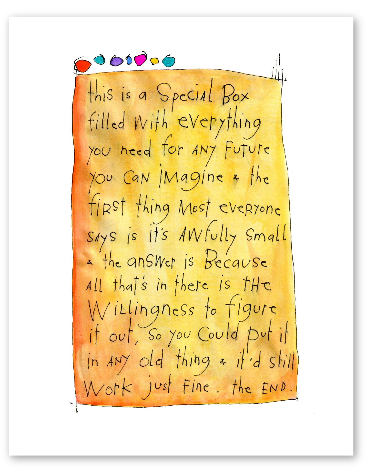 everything box art print