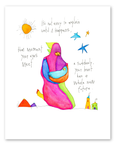 eyes meet art print
