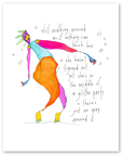 glitter party art print