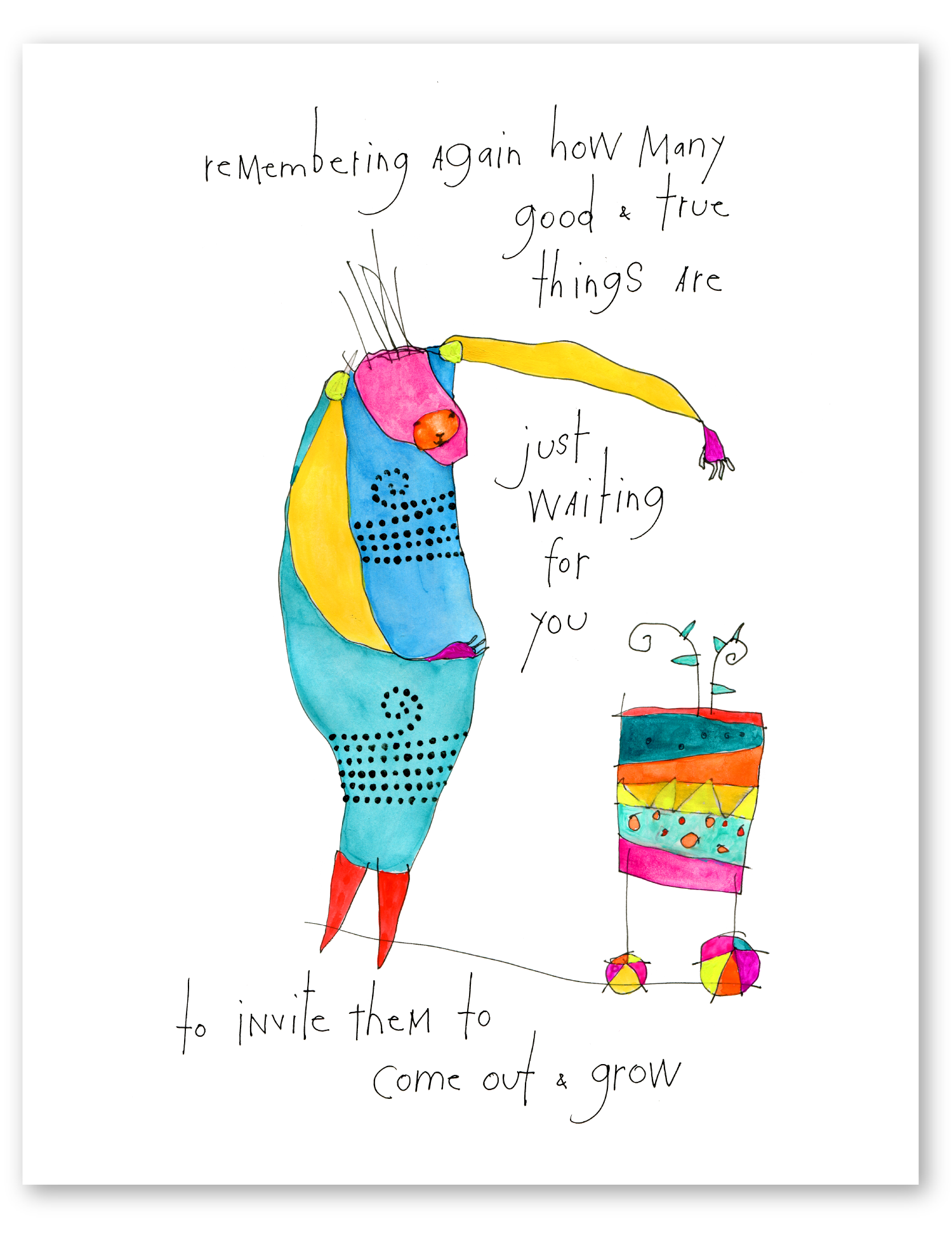 good & true things art print