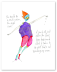 hard work art print