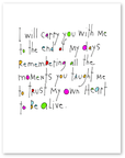 heart lessons art print