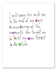 heart lessons art print