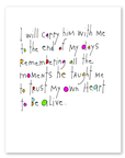 heart lessons art print