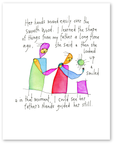 his hands art print